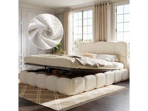 Lit coffre 180x200 cm Radiant Stride coloris blanc
