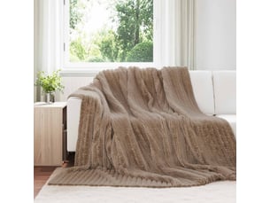 Plaid canapé camel 270x240 cm 1.85 kg polaire