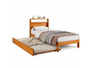 Lit gigogne 90x200 cm <strong>MODENVIE</strong>  <strong></strong> coloris naturel
