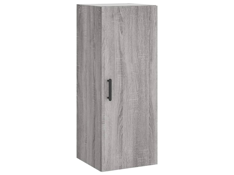  Buffet haut - bahut - meuble de rangement sonoma gris 34,5x34x180 cm bois d'ingénierie  - Conforama E