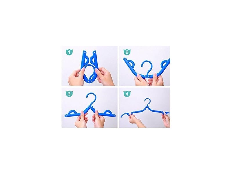  10 pcs cintres de voyage - cintres portables pliants accessoires de voyage pliable séchoir à linge pour voyage  - Conforama D