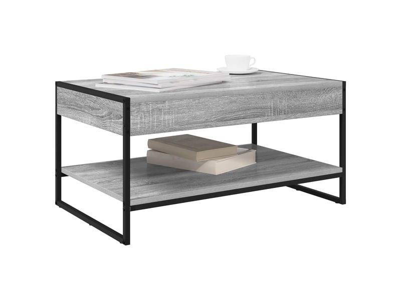  Table basse - table de salon - table à thé gris sonoma 80 x 50 x 40 cm bois d'ingénierie  - Conforama C