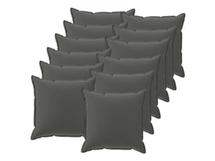 Lot de 12 housses de coussin houten anthracite 45 x 45 cm polyester cf48999