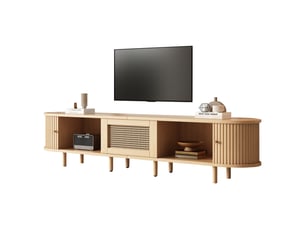 Meuble tv coloris naturel 180 cm <strong>OKMYHOME</strong> <strong></strong>