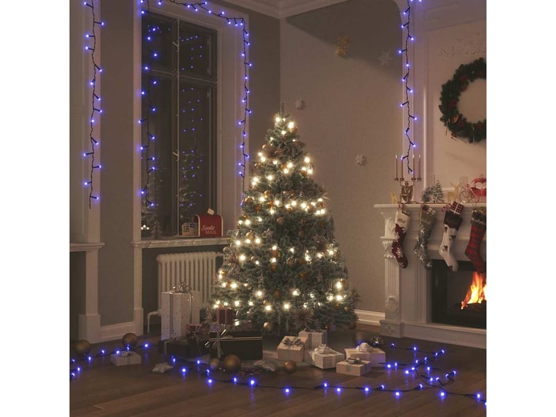  Guirlande lumineuse, éclairage de noël 400 led bleu 40 m 8 effets lumineux cf62386  - Conforama B