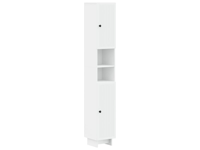 Colonne de salle de bain avec étagère ouverte ede blanc - Conforama A