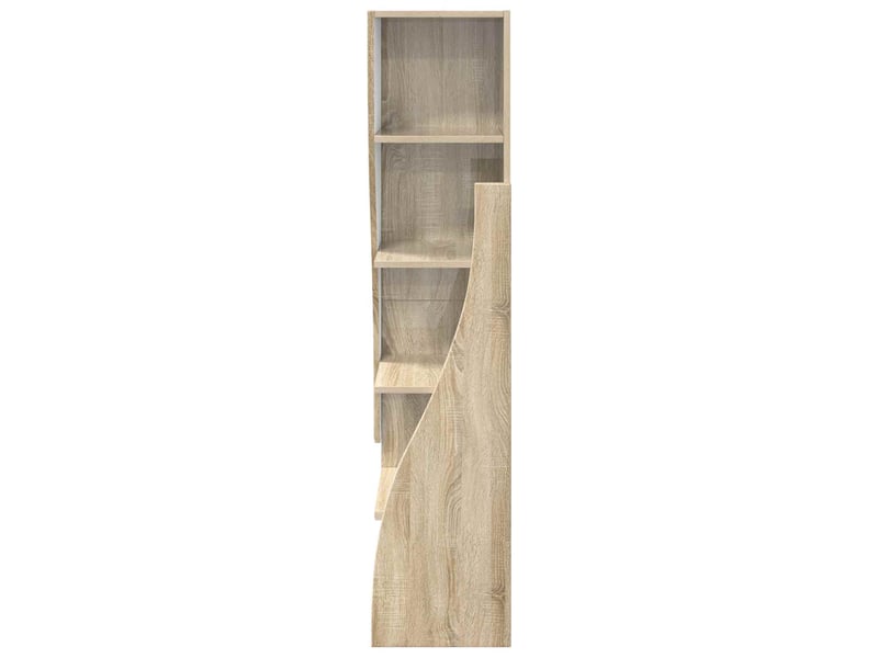  Meuble d'angle, meuble de rangement salon 32x32x140cm bois d'ingénierie chêne sonoma  - Conforama E