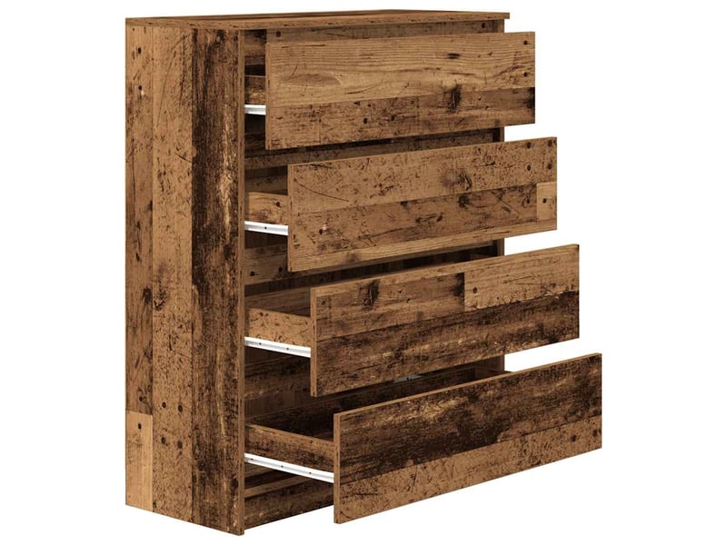  Buffet - bahut - meuble de rangement vieux bois 80x35x99 cm bois d'ingénierie  - Conforama E
