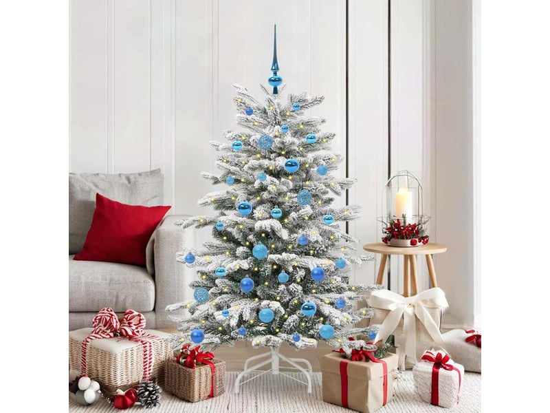 Sapin de noël - arbre de noël artificiel à branches articulées blanc 150 cm - Conforama B
