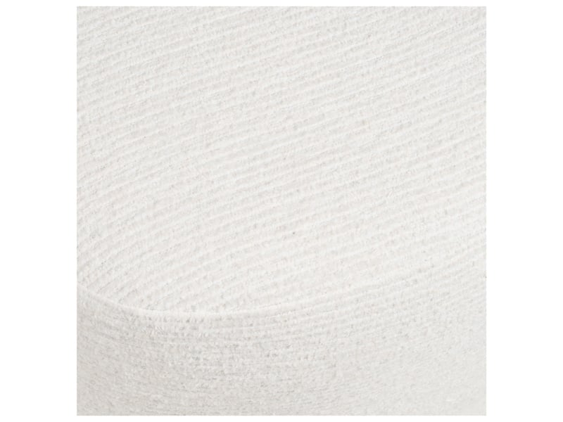 Svit-pouf en tissu ecru 55x40 cm  - Conforama D