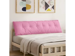 Coussin de dos, coussin de dossier rose 180 x 19 x 50 cm tissu cf54974
