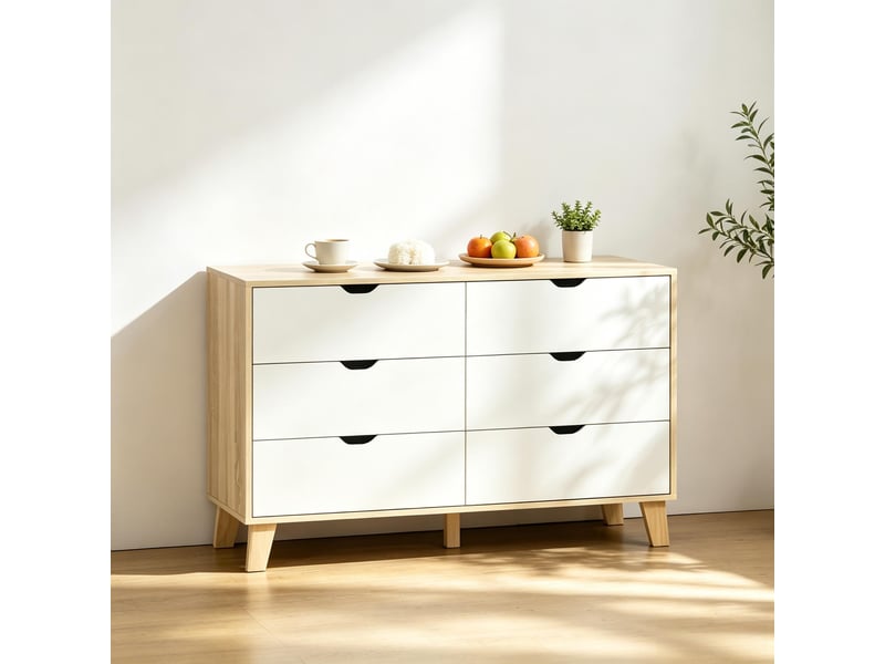  Commode de rangement modèle storage, meuble polyvalent, buffet pratique 1 pièce  - Conforama E