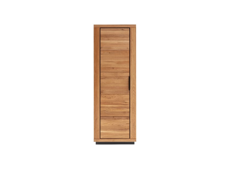  Armoire de rangement d'entrée 1 porte coloris chêne massif huilé - longueur 70 × hauteur 201 × profondeur 40 cm  - Conforama A