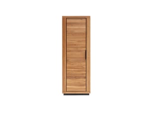 Armoire de rangement d'entrée 1 porte coloris chêne massif huilé - longueur 70 × hauteur 201 × profondeur 40 cm