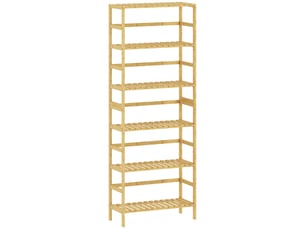 Vitrine coloris naturel 6 étagère(s) <strong></strong> <strong></strong> - 60 cmx161 cm