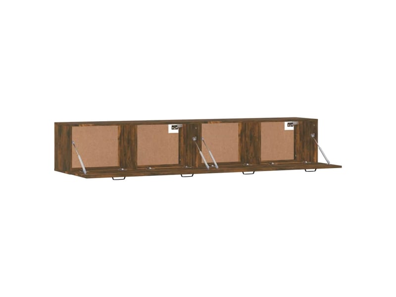  Armoires murales 2 pcs, meuble de rangement salon chêne fumé 100x36,5x35 cm shl2724  - Conforama E