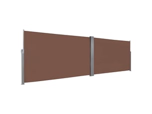 Auvent latéral rétractable, store latéral 160x600 cm marron