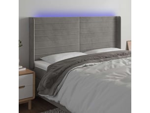 Tete de lit A poser largeur 203 cm <strong></strong> <strong></strong> argenté