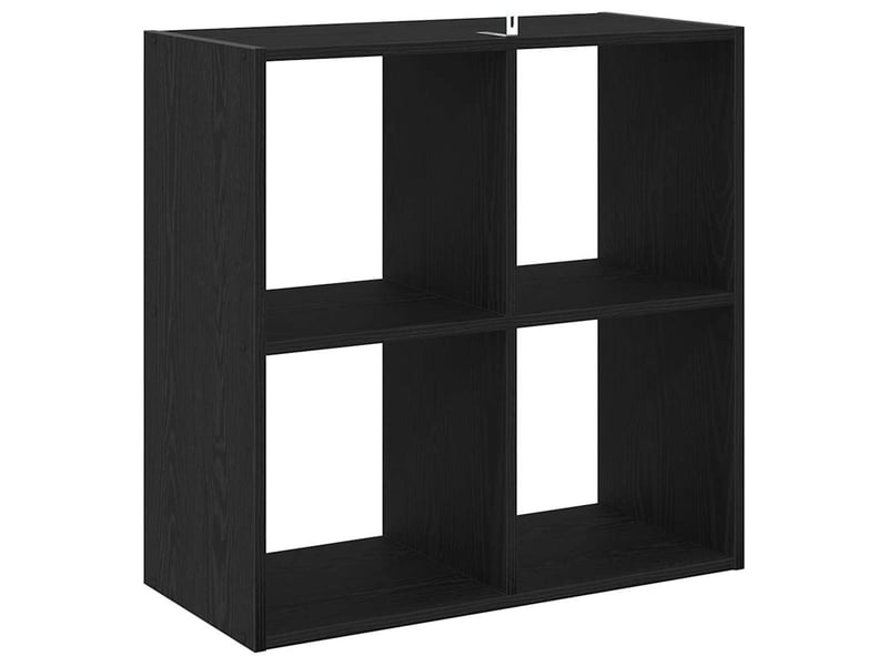  Bibliothèque, meuble de rangement salon chêne noir 68.5 x 32 x 68.5 cm  - Conforama E