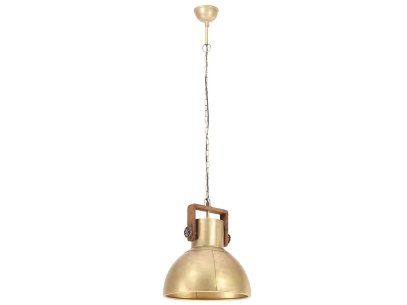  Lampe suspendue, suspension luminaire industrielle 25 w laiton rond 40 cm e27  - Conforama D
