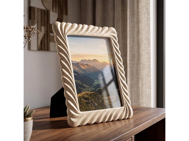  Cadre photo en résine nautica 15x20cm sable  - Conforama E