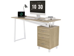 Bureau enfant MEULVA 130 cm coloris naturel