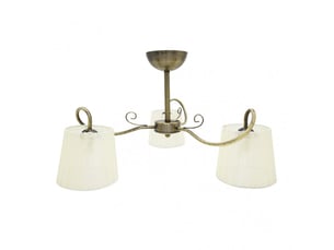 Fabrilamp cuzco, lampe classique, 3xe14, cuir, 37 x 60 x 60 cm