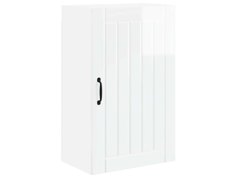 Meuble mural de cuisine, armoire de cuisine blanc brillant 50x31x80cm  - Conforama A