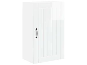 Meuble mural de cuisine, armoire de cuisine blanc brillant 50x31x80cm