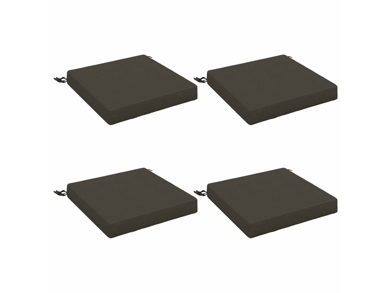 Lot de 4 coussins de siège, coussins d'assise soest 100 % polyester cf60157 - Conforama A