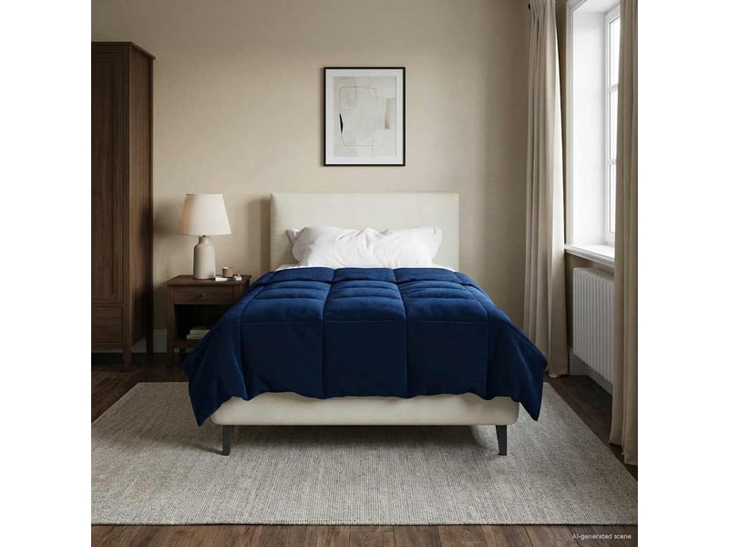 Duvet d'hiver - couette 135 x 220 cm hiver - couette microfibre (100% polyester) - Conforama D