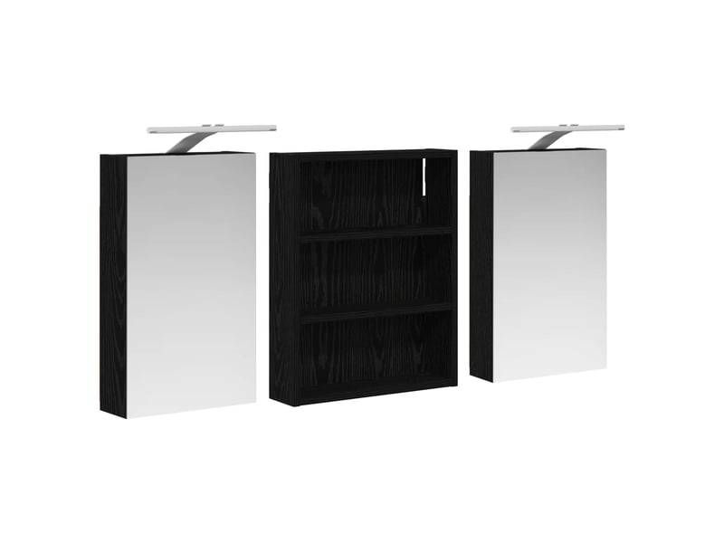  Ensemble de meubles de salle de bain 3 pcs 100x10.5x50 cm shl147  - Conforama E
