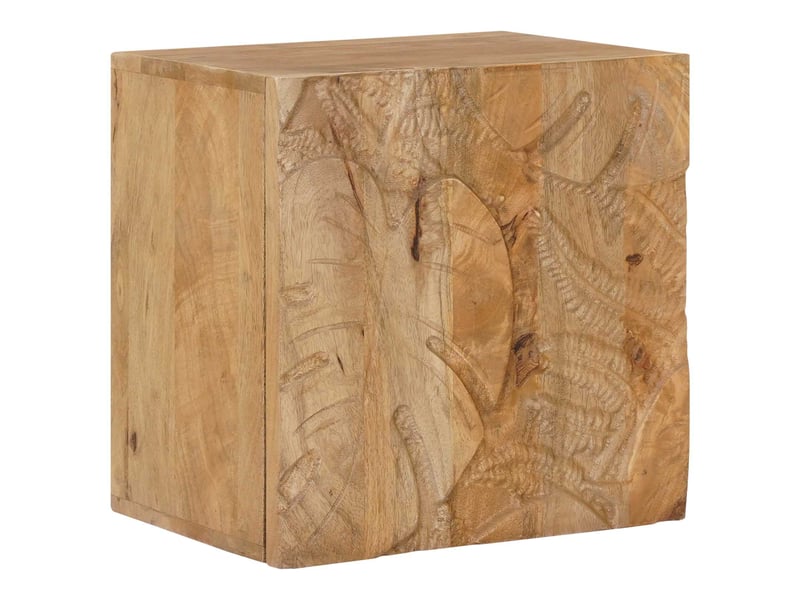  Table de chevet - cabinet de chevet - table de nuit faite main marron teck 40x30x40 cm  - Conforama C