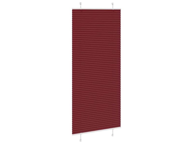  Store plissé, store de fenêtre rouge bordeaux 90x200 cm largeur du tissu 89,4 cm cf47065  - Conforama C