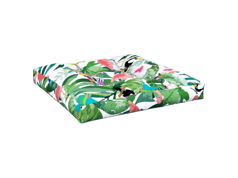  Coussin de palette, coussin de chaise, coussin de canapé multicolore 70x70x12 cm tissu cf55404  - Conforama D
