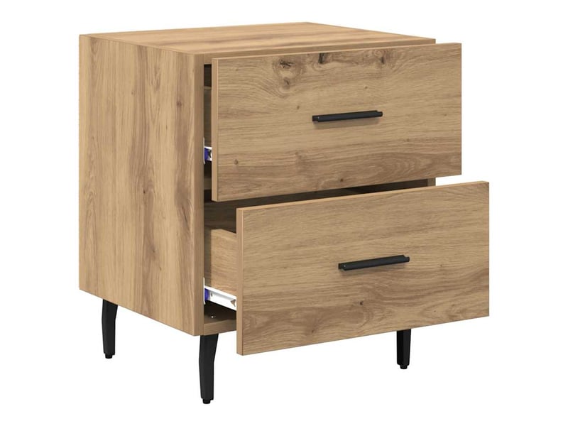  Table de chevet - cabinet de chevet - table de nuit 2 pc chêne artisanal 40 x 35 x 47,5 cm  - Conforama E