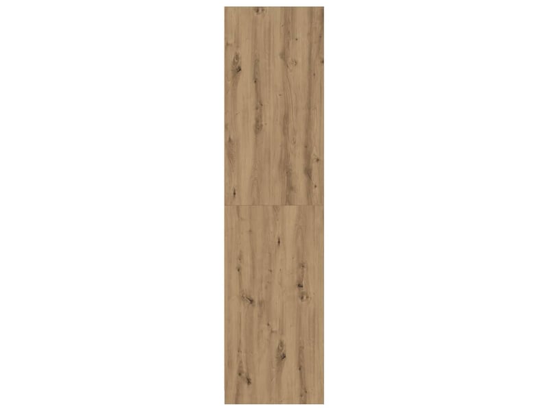  Garde-robe, armoire de rangement chêne artisanal 100x50x200 cm bois d'ingénierie shl86984  - Conforama E