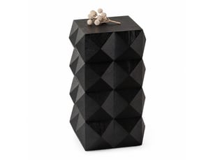 Table basse carré(e) coloris noir <strong>HAUSS SPOLE</strong> <strong></strong> - 37 cmx30 cm