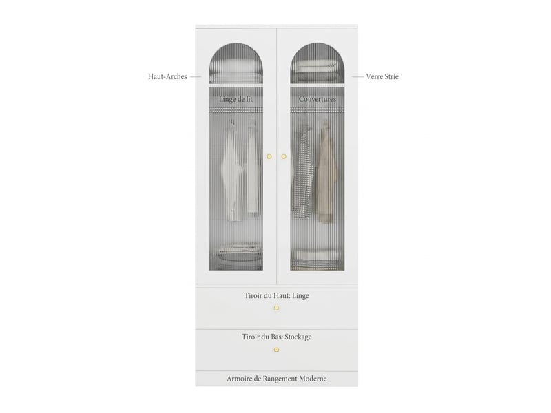 Armoire penderie grise 90x50x200 cm à portes battantes avec porte-pantalons extensible et 4 compartiments  - Conforama D