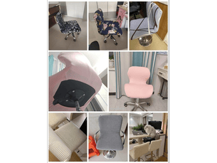 Lot de 6 housse de chaise - couleur : n° 11, taille : 6 pièces housse de tabouret de bar avec dossier, lot de 6, housse de chaise basse, housse carrée élastique pivotante pour, multicolore