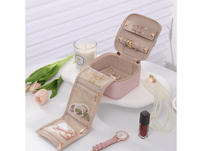 Petite boîte à bijoux de voyage, boîte cadeau en velours de qualité supérieure pour collier, bague, boucles d'oreilles - Conforama C