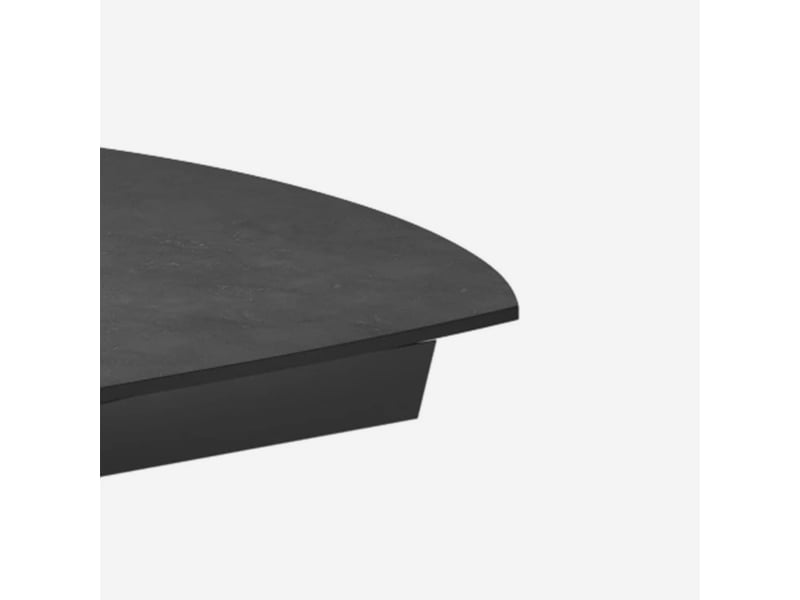 Table de salle à manger extensible en céramique spin - gris  - Conforama D