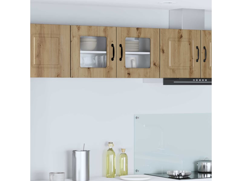  Meuble mural de cuisine | armoire de cuisine chêne artisanal shl2046  - Conforama B