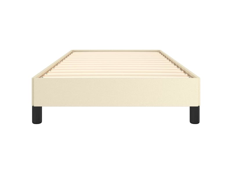  Lit simple- lit adulte -  cadre de lit sans matelas crème 100x200 cm similicuir  - Conforama D
