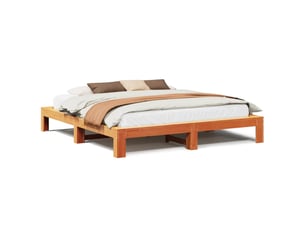 Lit 2 places 180x200 cm    coloris marron