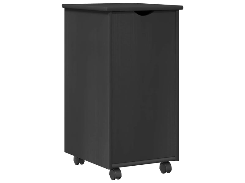  Caisson roulant de bureau gris 34 x 39 x 65,5 cm bois de pin massif  - Conforama A