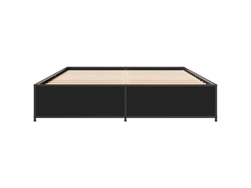  Lit double- lit adulte -  cadre de lit sans matelas noir 140x200 cm  - Conforama C
