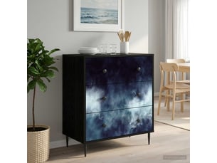 Commode 1 tiroir(s)    <strong></strong> <strong></strong> coloris noir largeur 66 cm