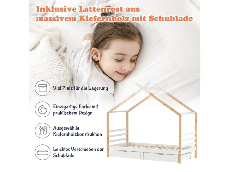 Lit cabane enfant dimensions 90x200 cm hauteur 183 cm poids max 120 kg livraison deux colis montage requis - Conforama R