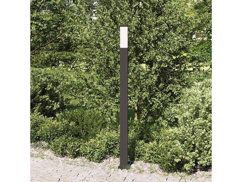 Borne lumineuse, lampadaire 110 cm noire ip44 - Conforama C